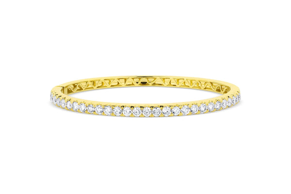 Yellow Gold Diamond Bangle